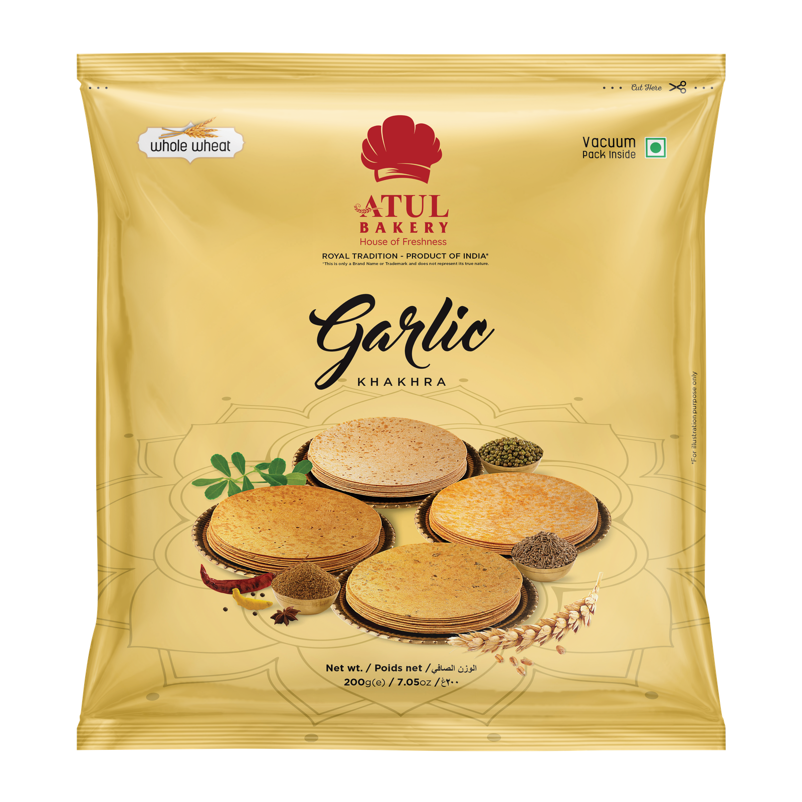 Khakra - Garlic - 200g